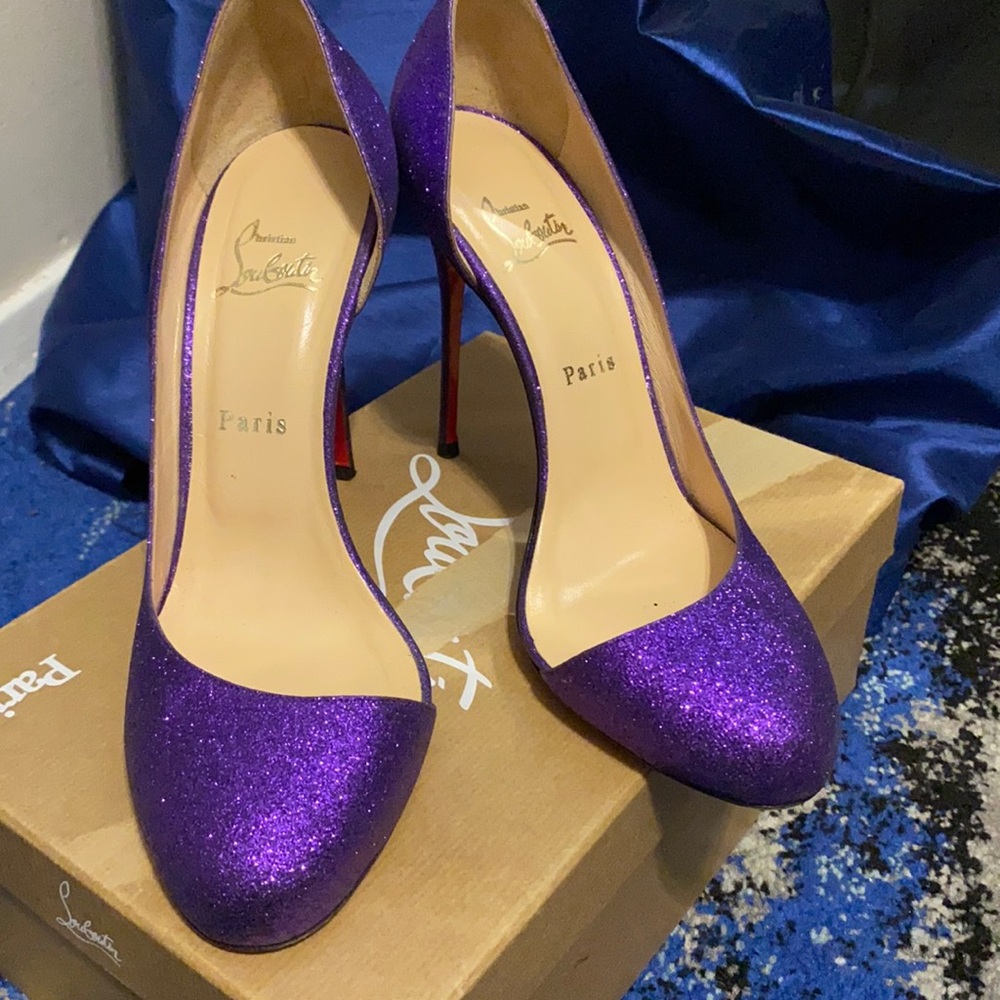 Christian Louboutin Purple Stiletto Heels